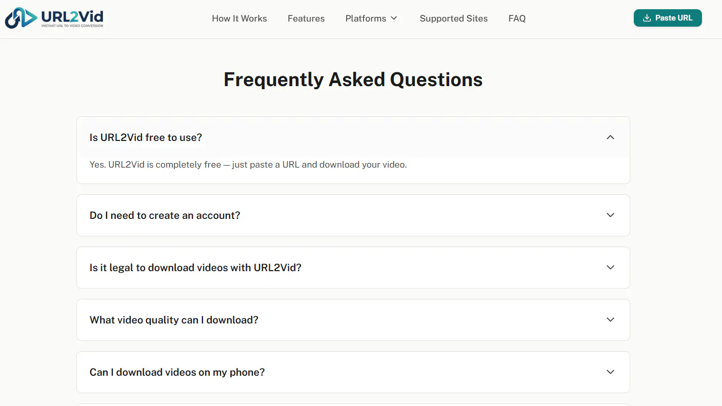 URL2Vid gallery image