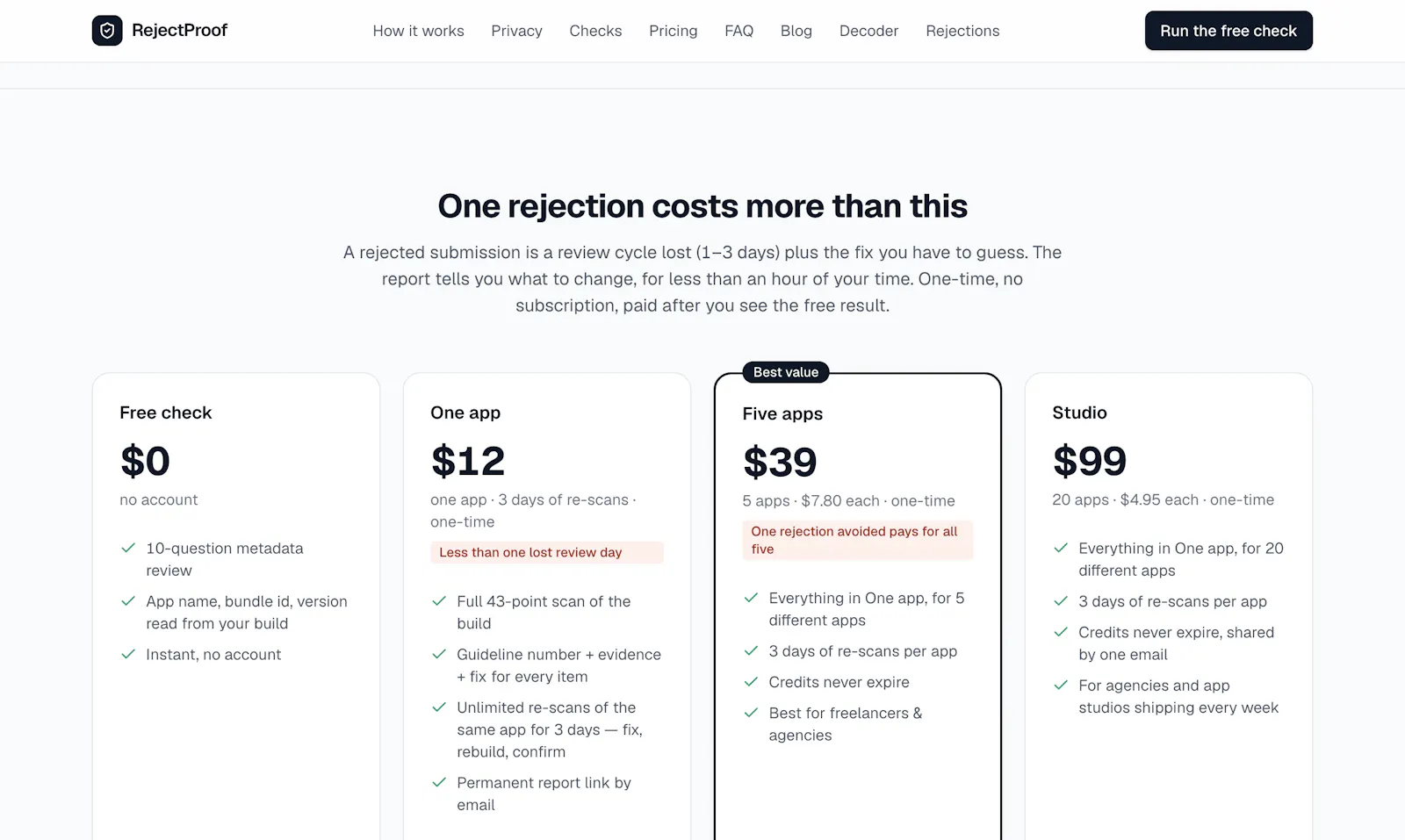 RejectProof screenshot 6