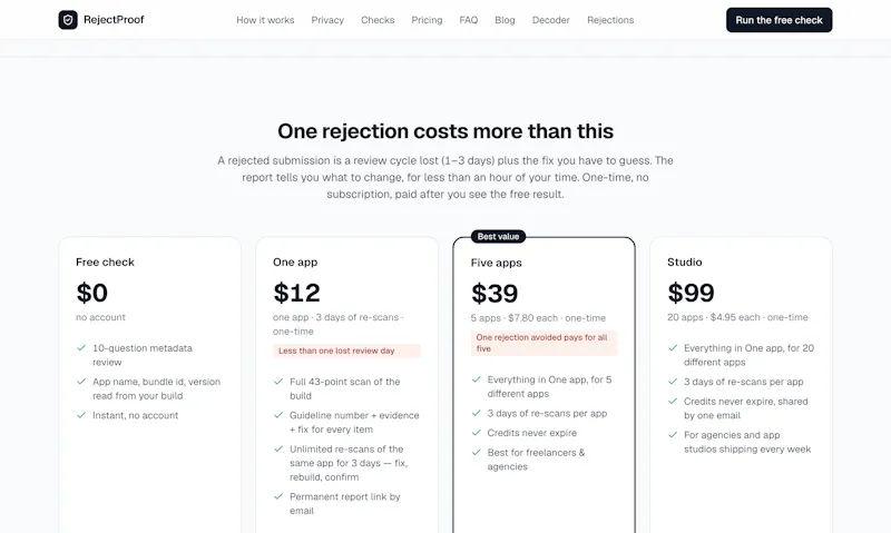 RejectProof screenshot 6