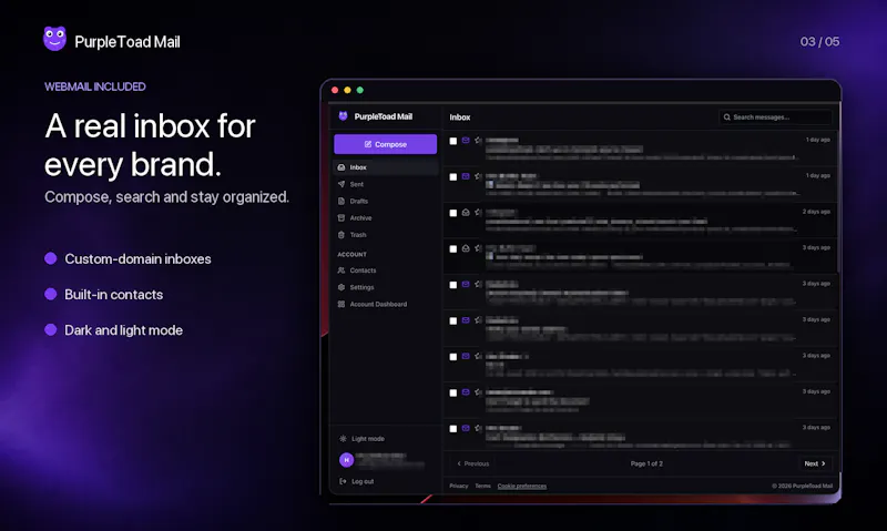 PurpleToad Mail screenshot 4
