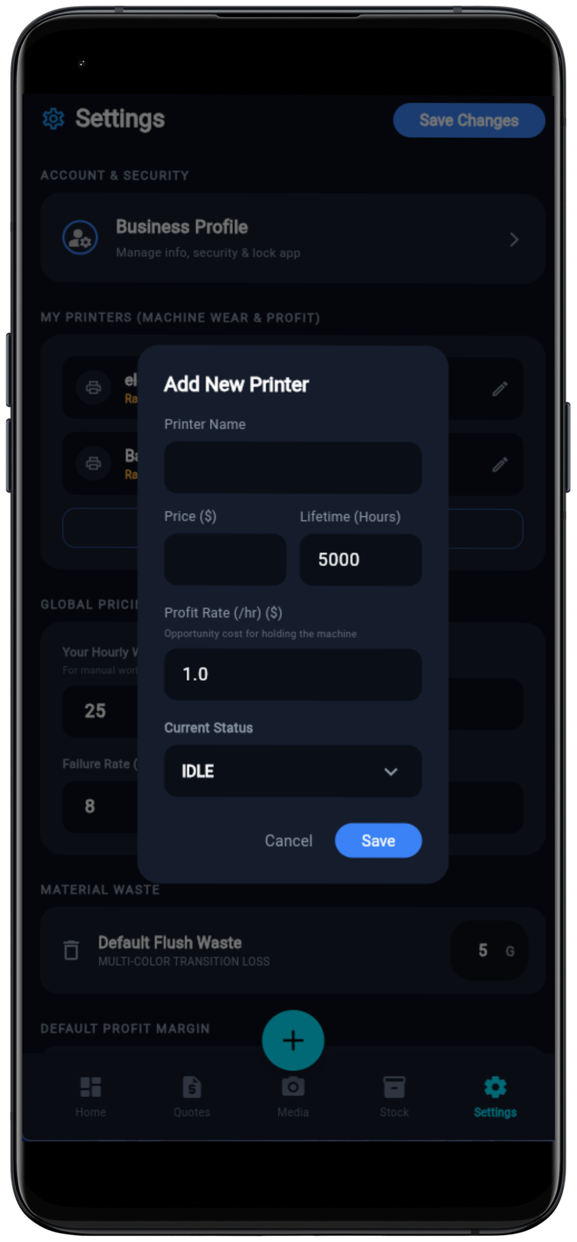 3D Print Pro: Cost & Fleet Manager gallery image