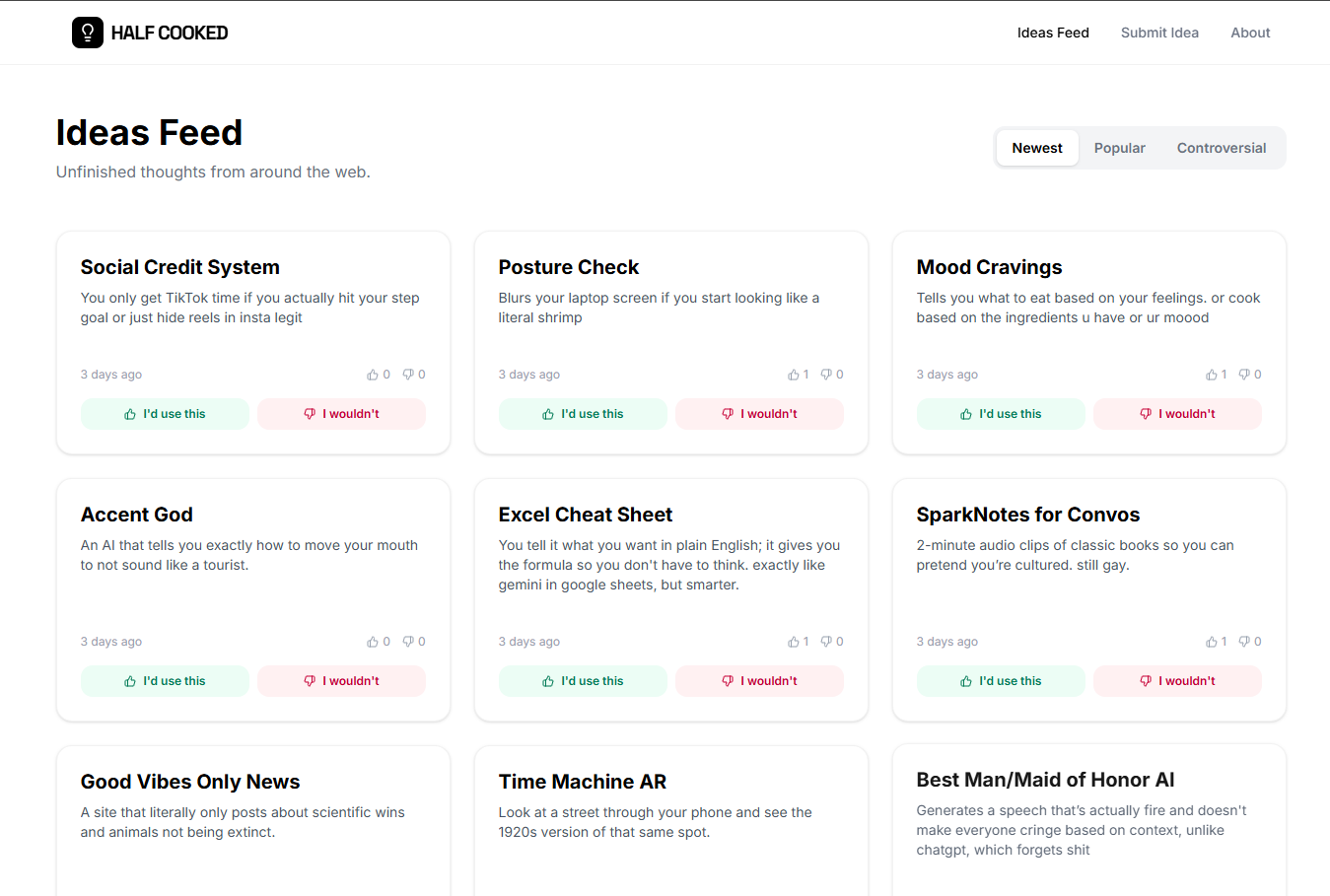 Half Cooked Ideas gallery image