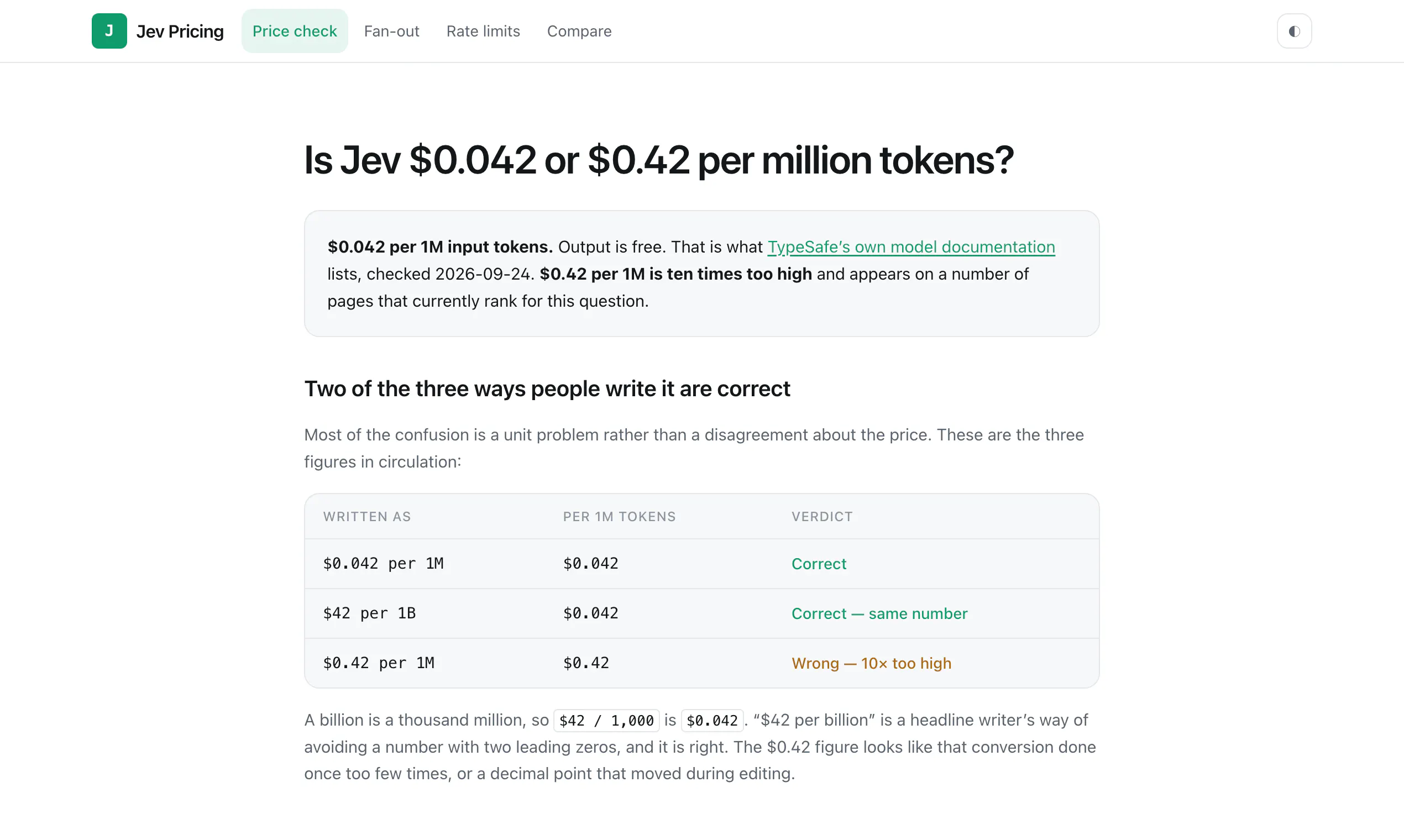 Jev Pricing gallery image