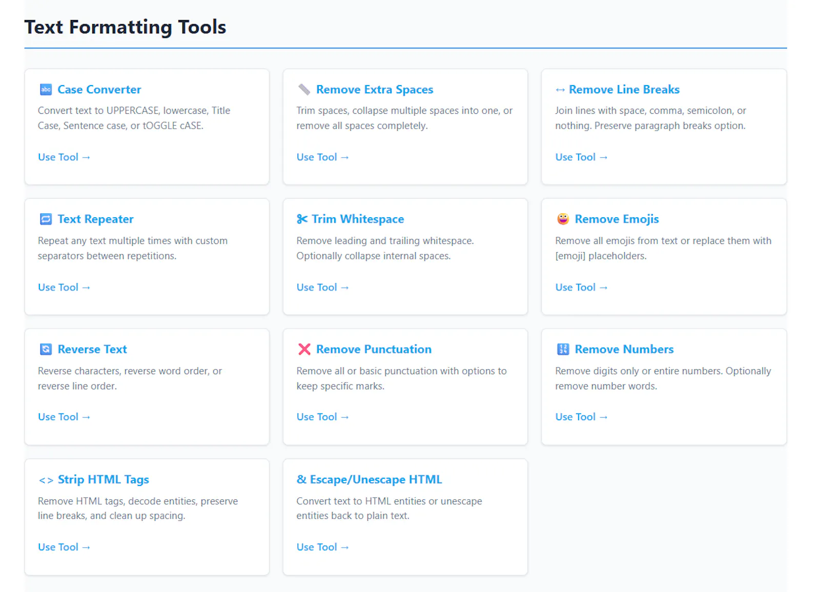 FixYourText - 22+ Free Text Tools screenshot 2
