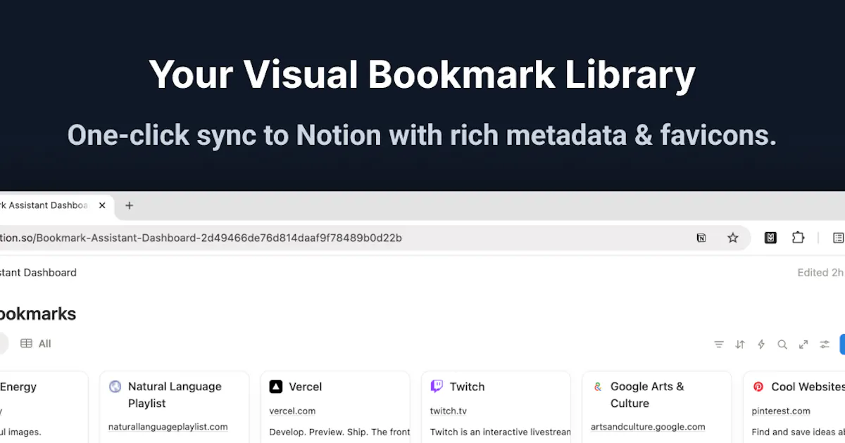 Bookmark Assistant