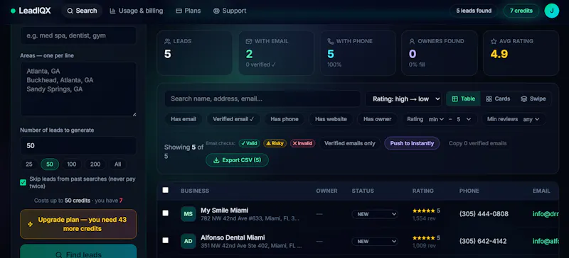 LeadIQX screenshot 2