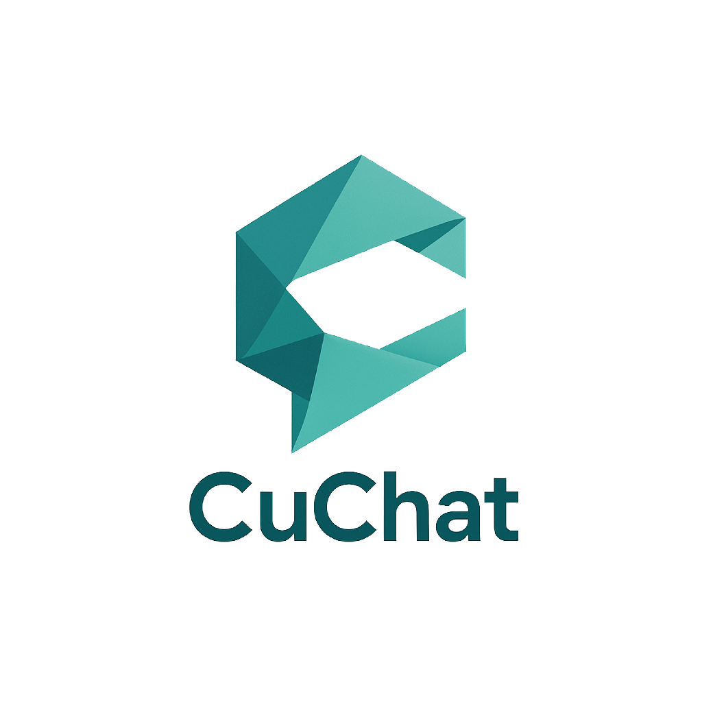 CuChat. The most customizable Chatbot  - Product Hunt launch logo and brand identity