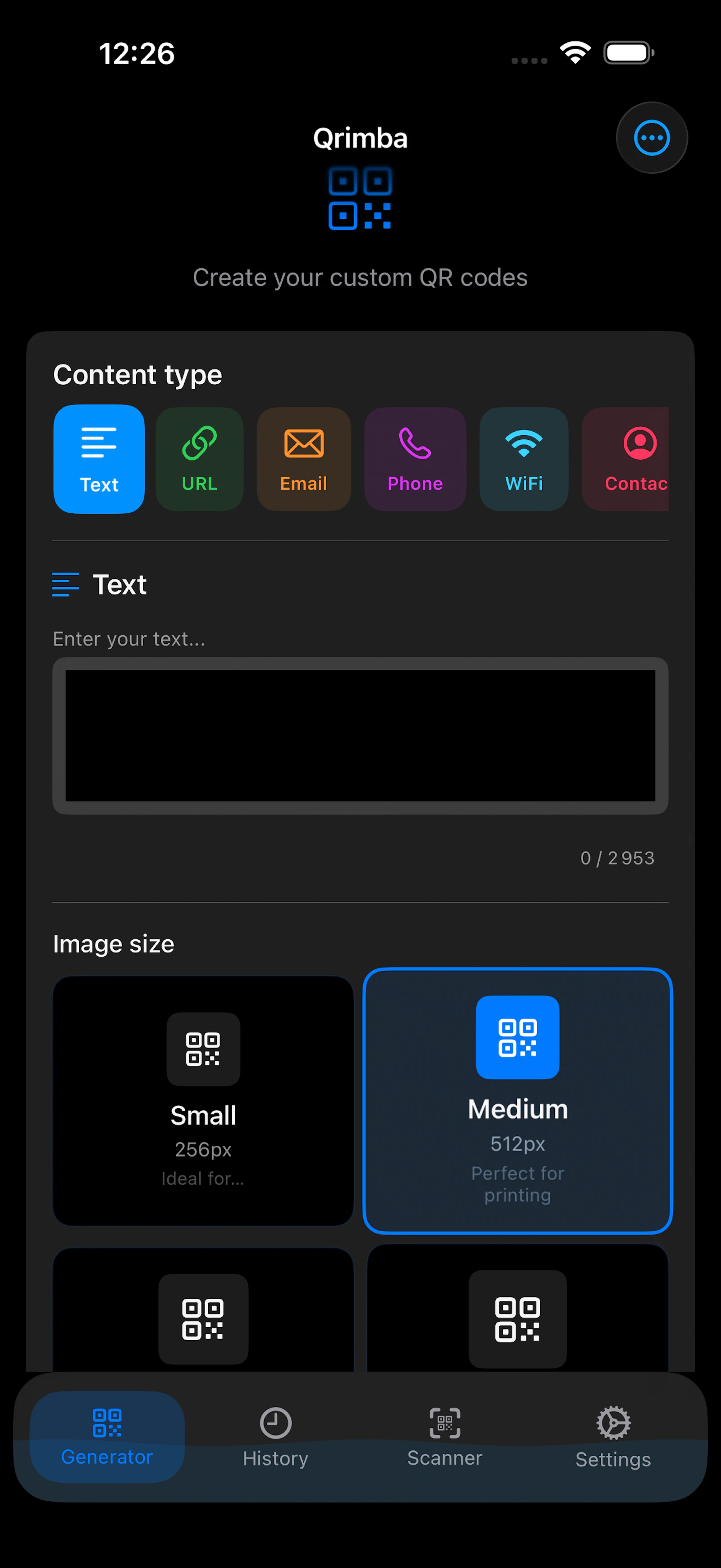 Qrimba screenshot 5