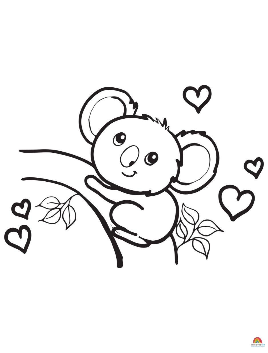 Páginas para colorear de animales para niños media 3