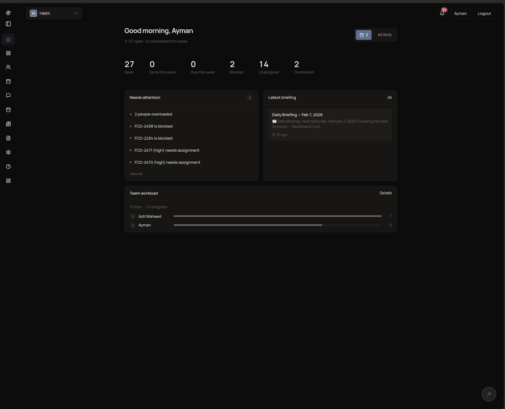 Helm - Screenshot 3 showing product features and functionality