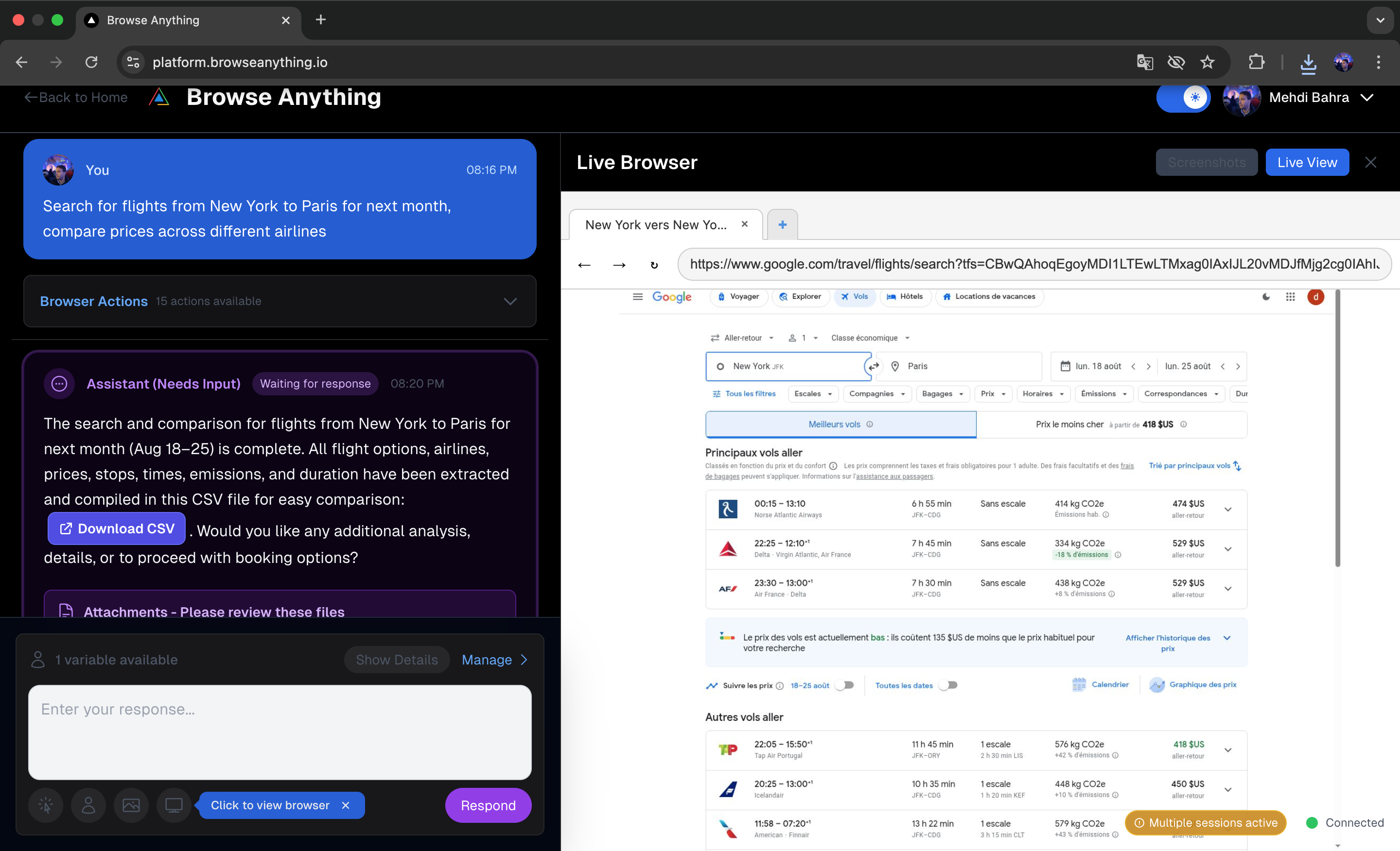 startuptile Browse anything (AI browser agent)-AI browser agent that automates any web task instantly