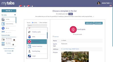myTabs - database gallery image