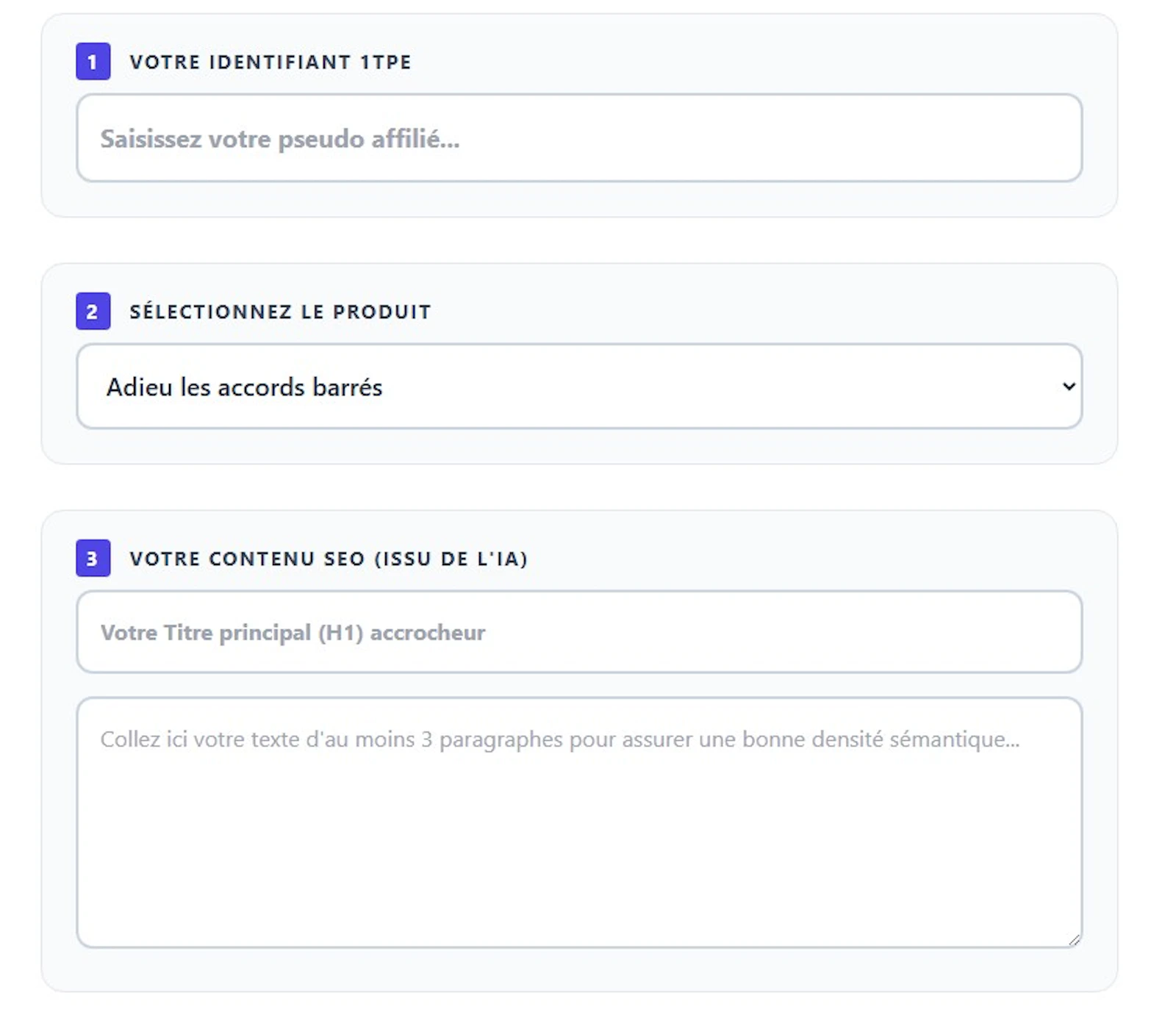1TPE free PDV generator screenshot 1