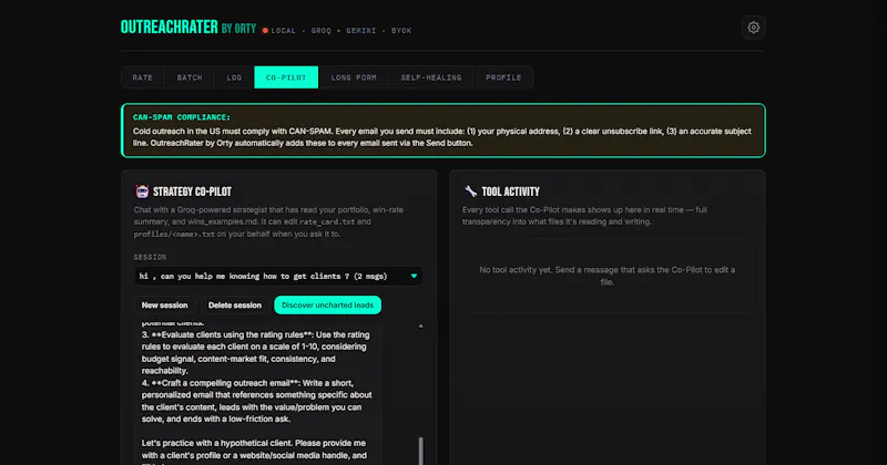 Outreach Rater screenshot 4
