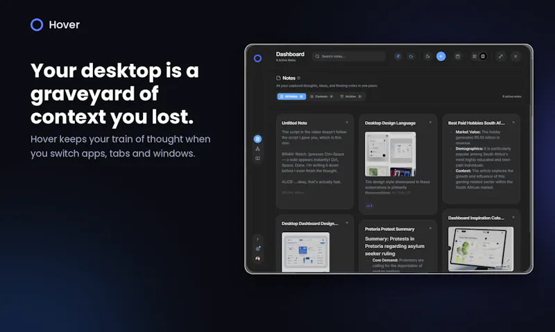 Hover Desktop screenshot 5