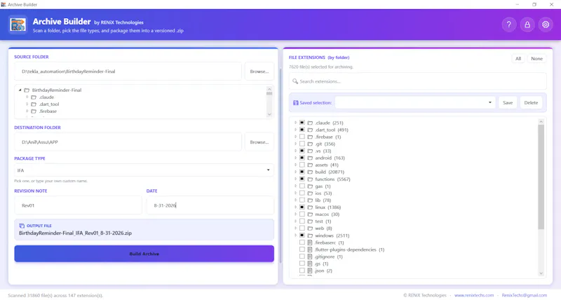 Archive Builder screenshot 2