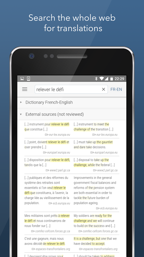 Dictionary Linguee gallery image