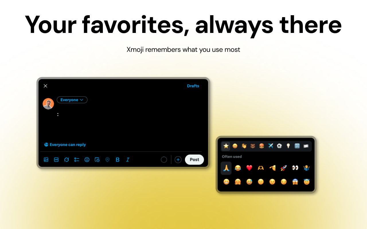 Xmoji - Screenshot 3 showing product features and functionality