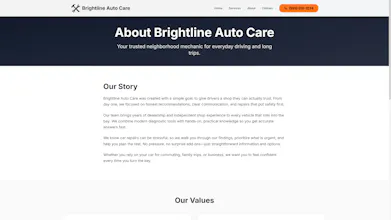 Mechanic Workshop Website Template gallery image