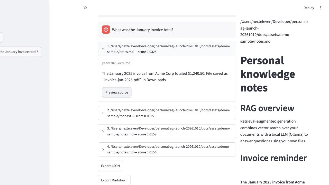 PersonalRAGVault gallery image