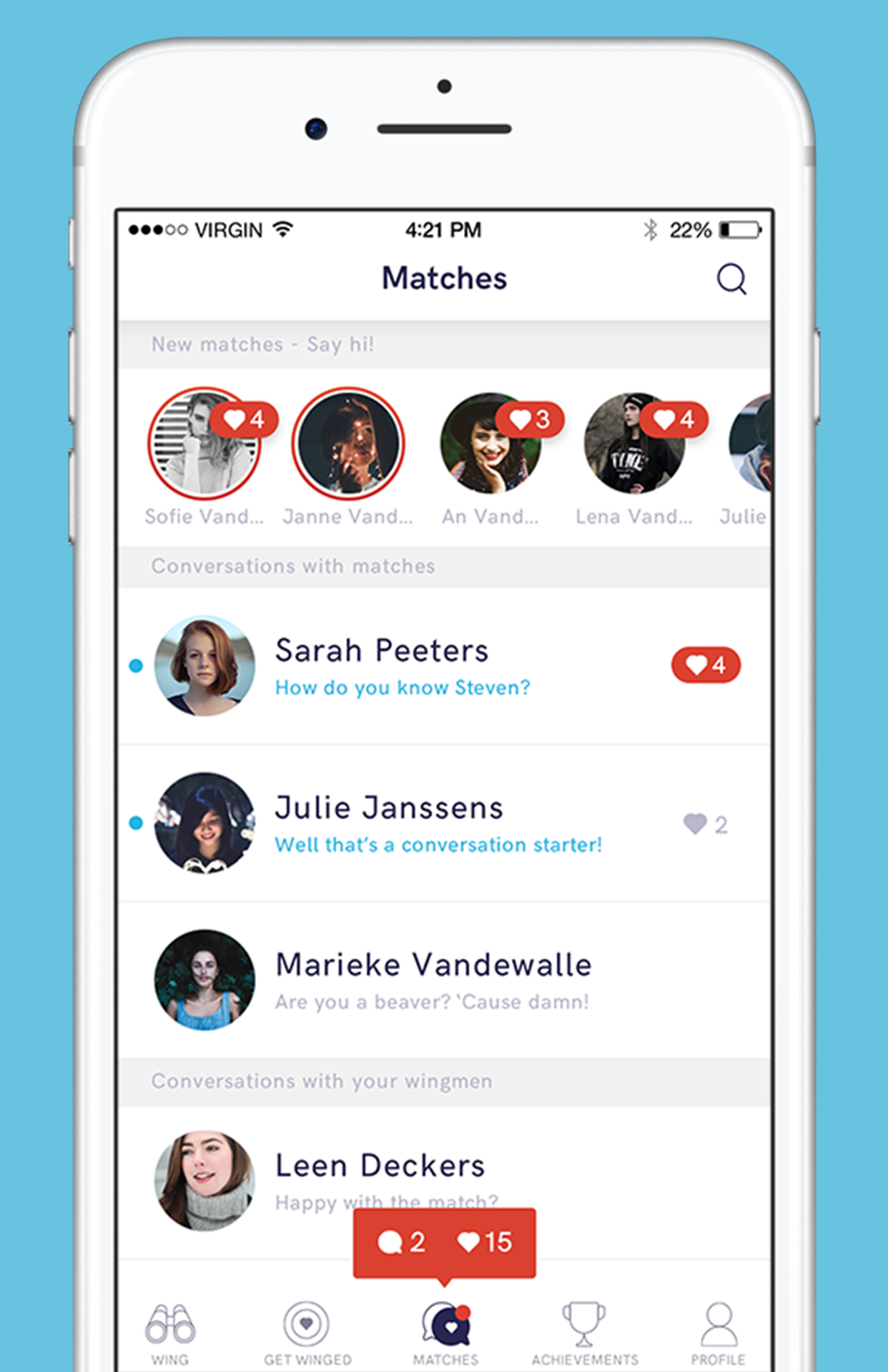 Wing: Be nice, Break the ice gallery image