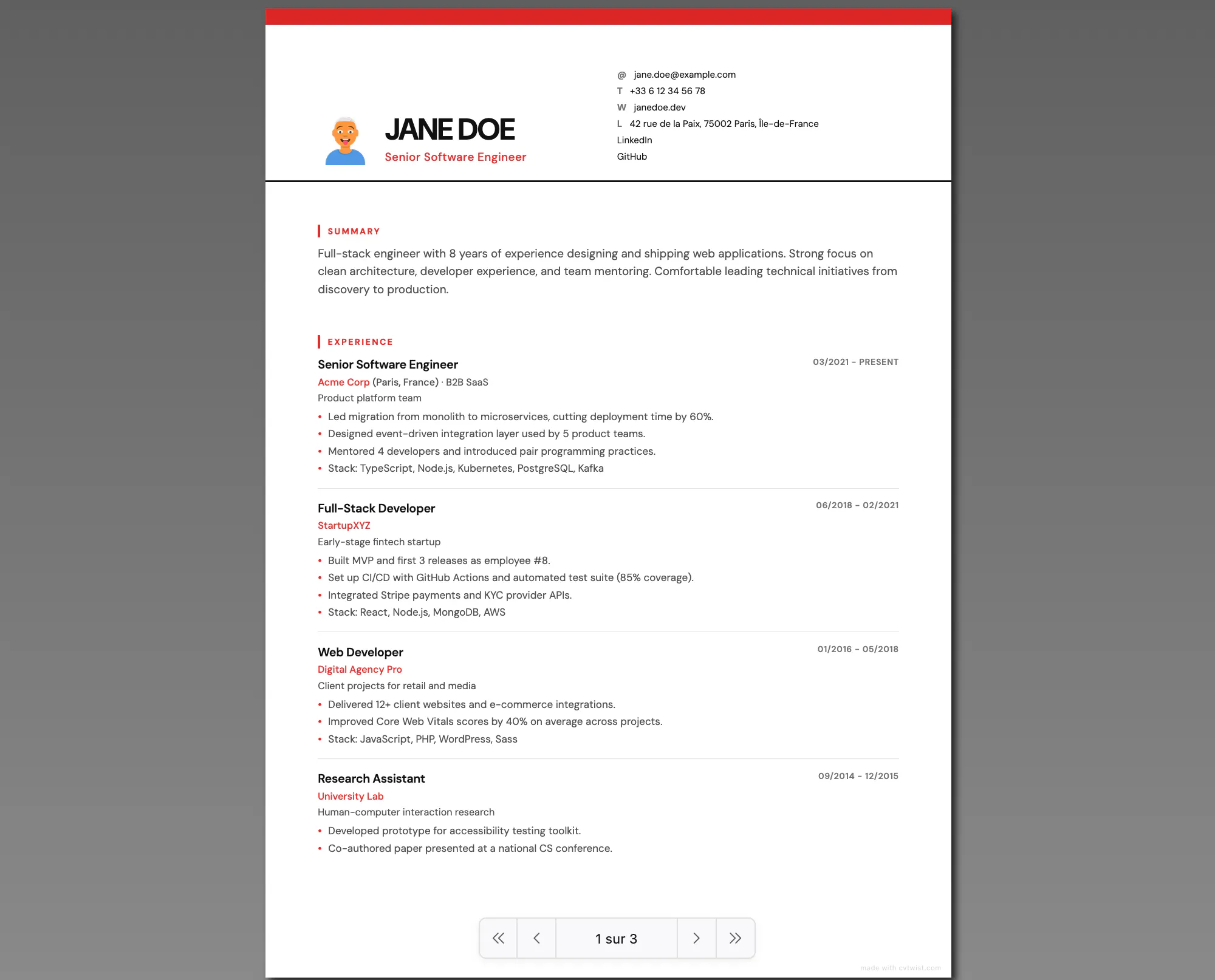 CV Twist screenshot