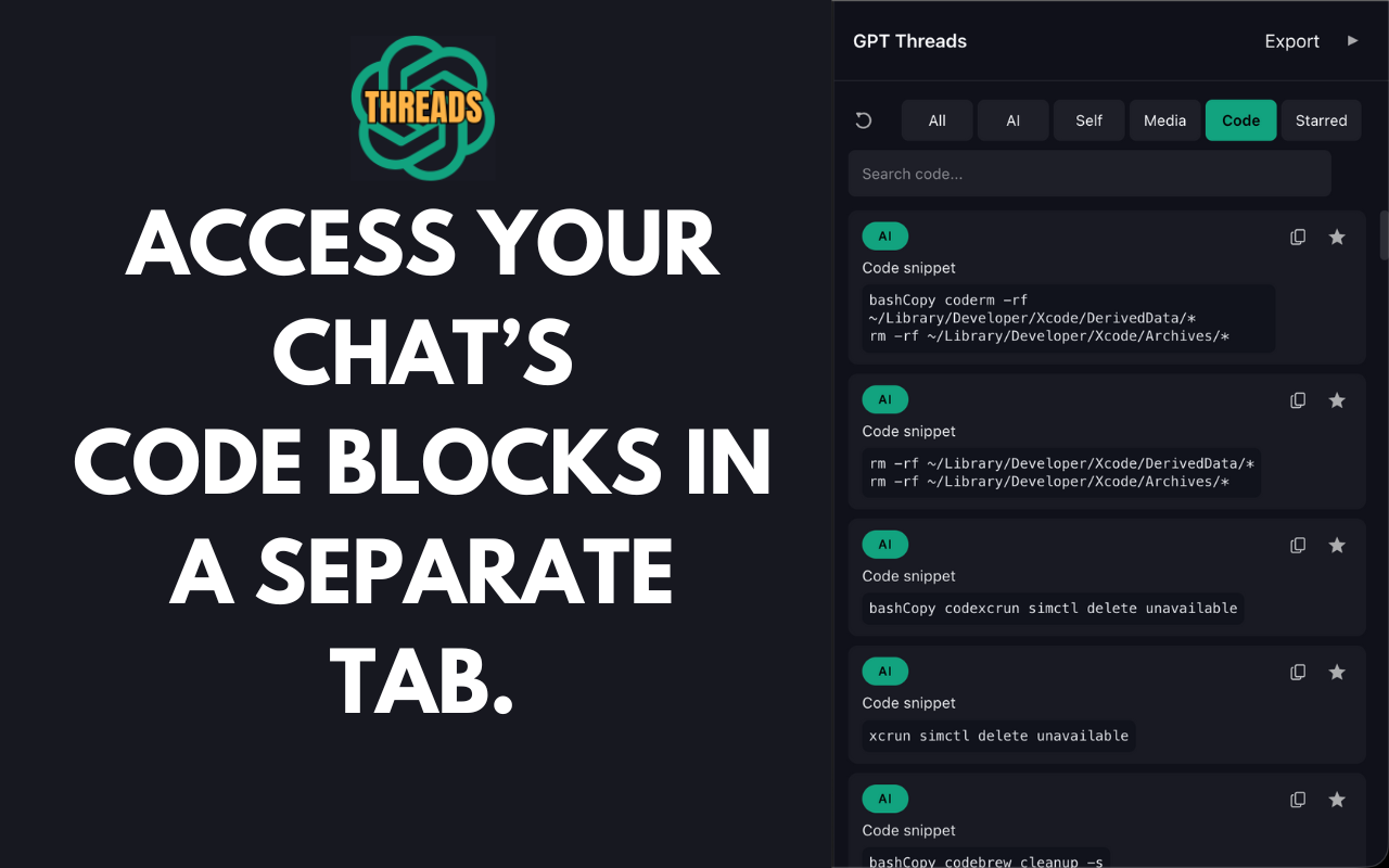 GPT Threads Manager gallery image