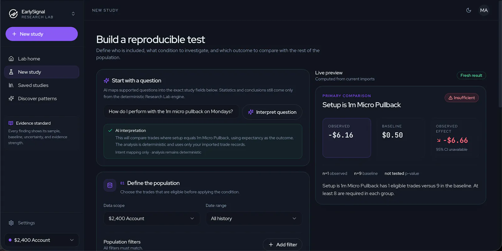 EarlySignal screenshot 2