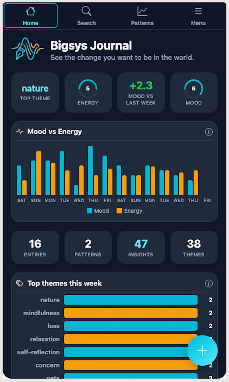 Bigsys Journal screenshot 1