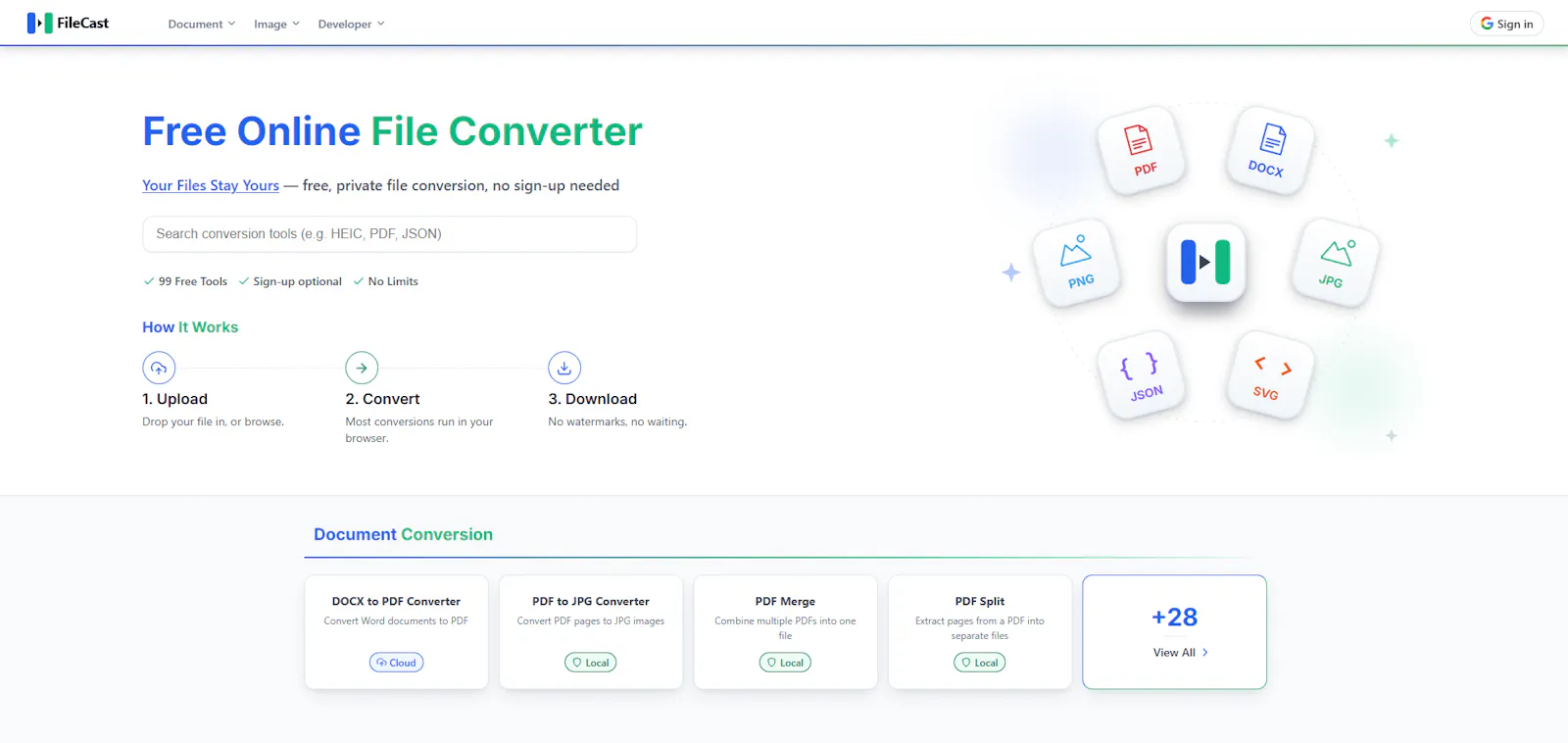 FileCast screenshot 1