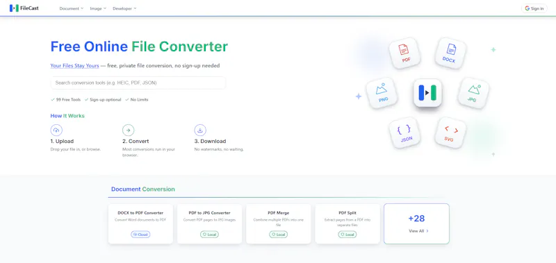 FileCast screenshot 1
