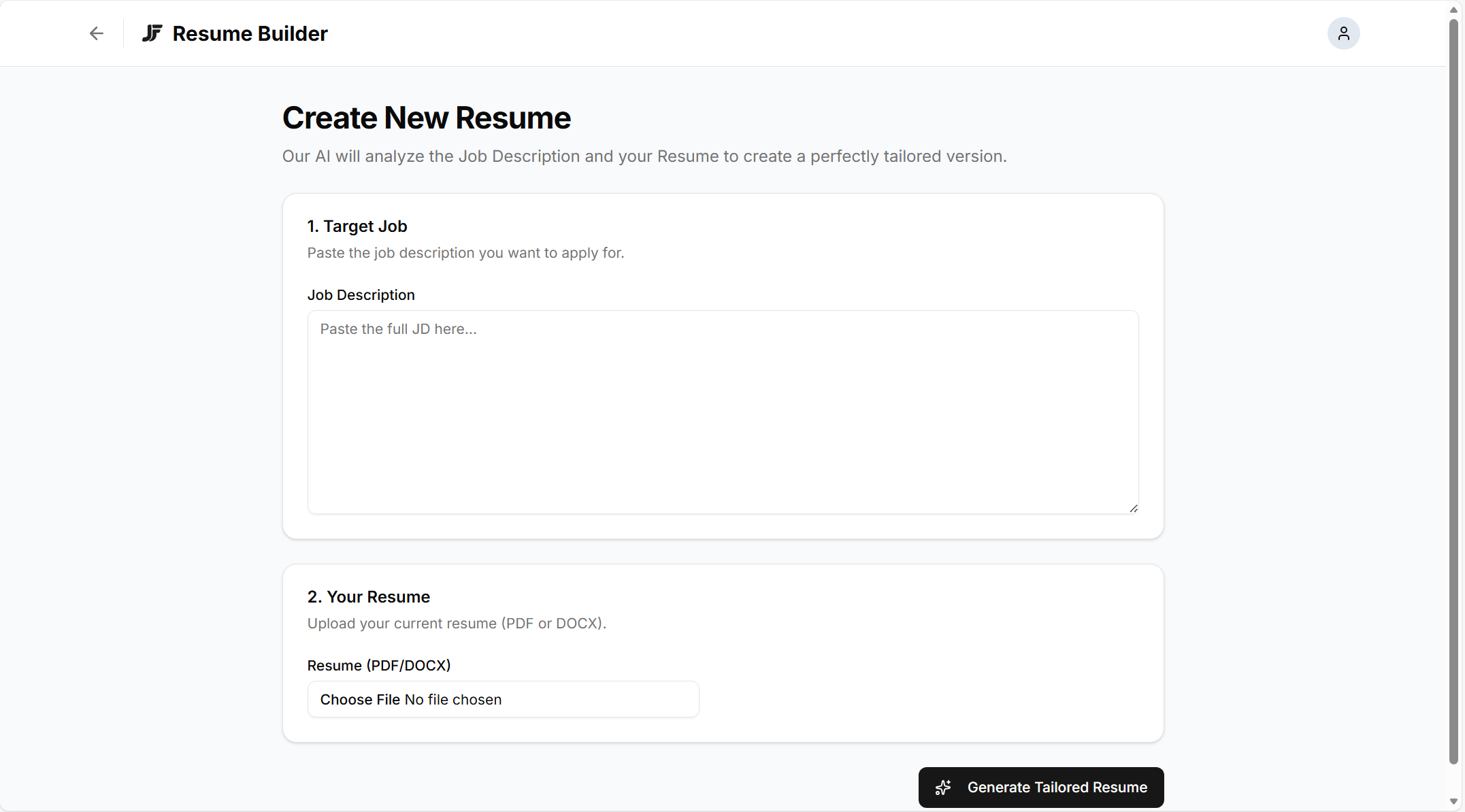 ATS Resume Builder - Screenshot 2 showing product features and functionality