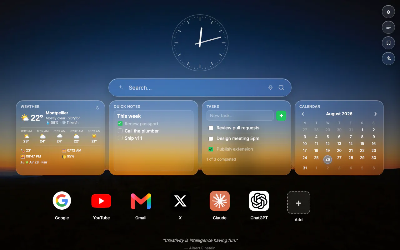 Éclat Tab screenshot
