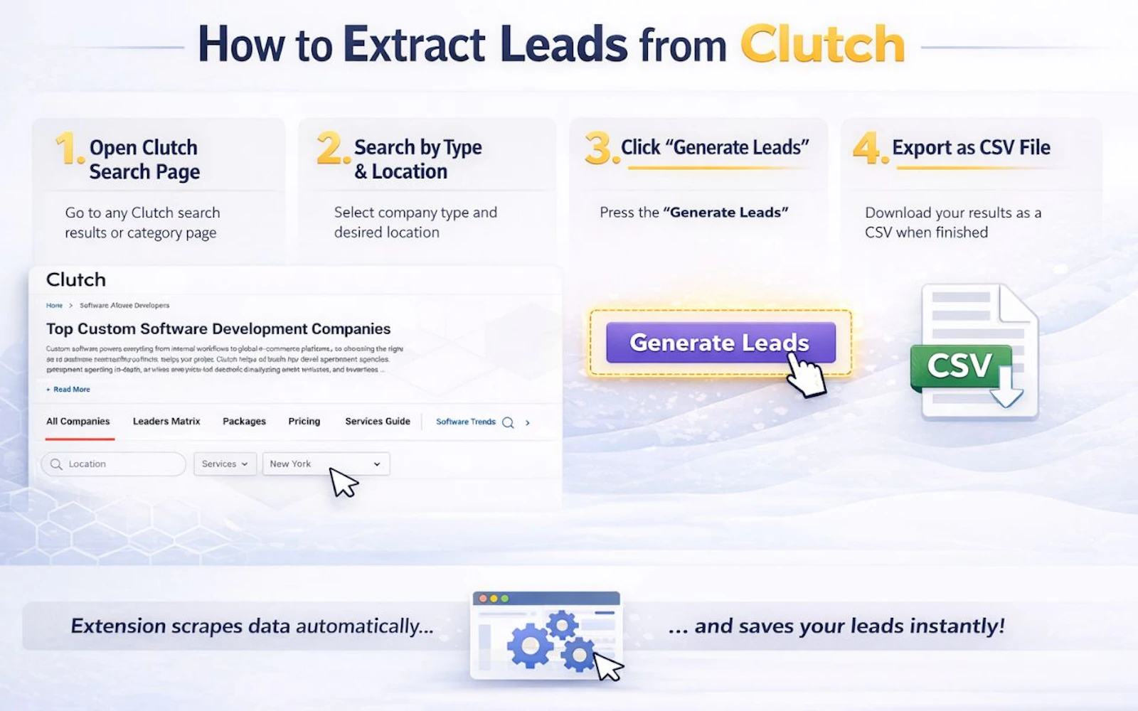 Clutch.co Emails Finder & Scraper screenshot 2
