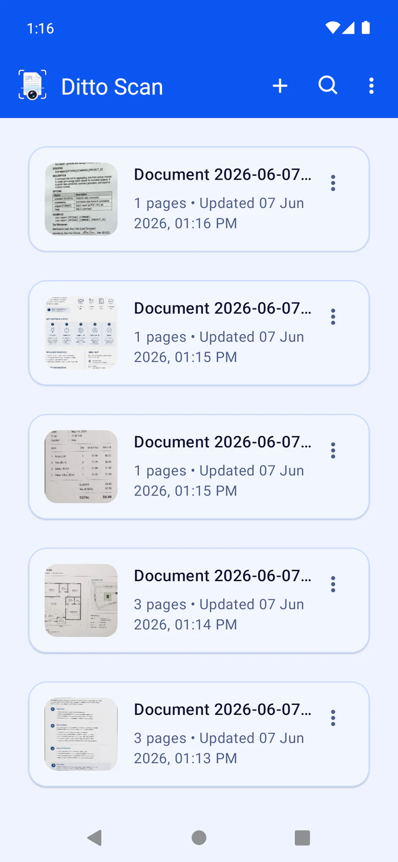 Ditto Scan: Document Scanner screenshot 1