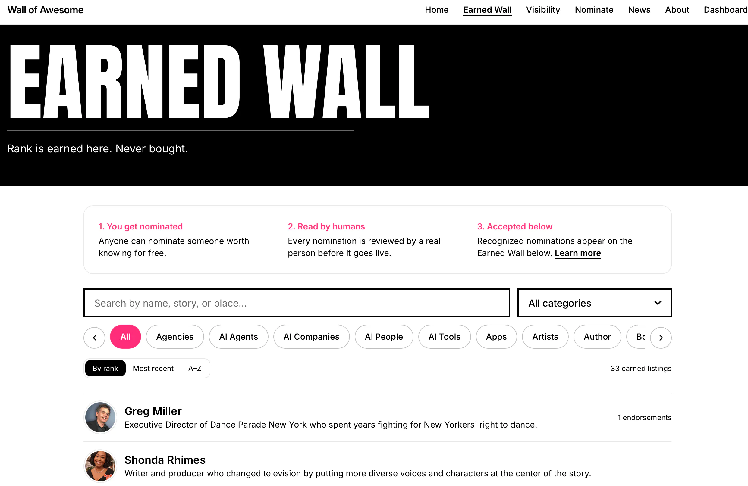 Wall of Awesome  gallery image