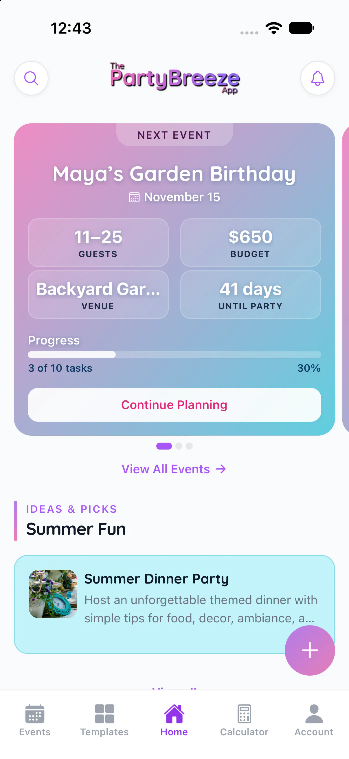 The PartyBreeze App gallery image