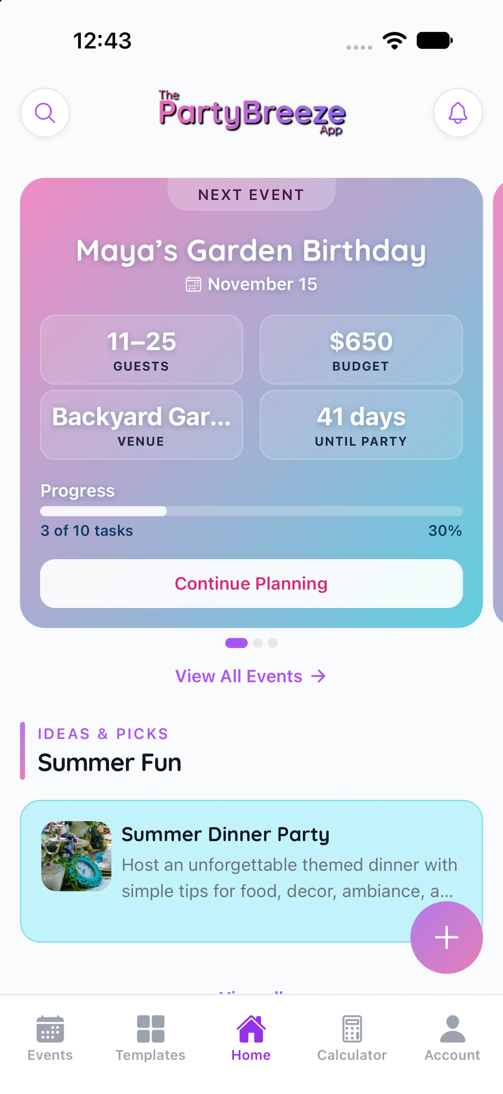 The PartyBreeze App screenshot 1