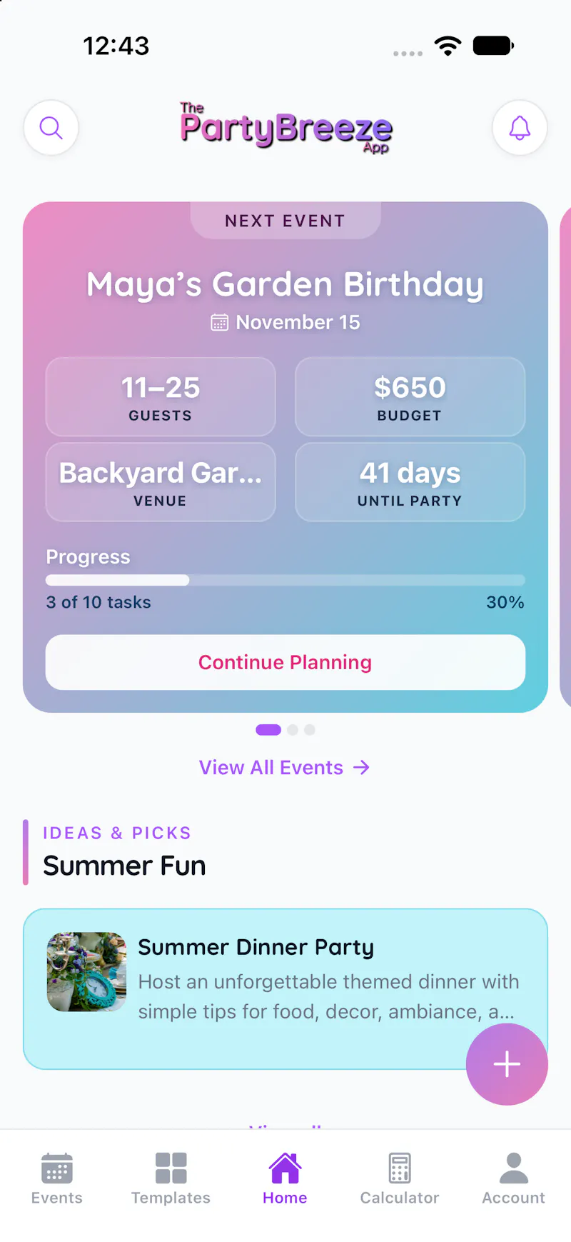 The PartyBreeze App screenshot 1