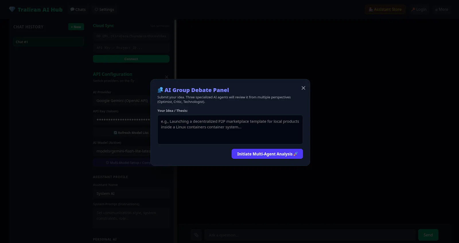 Traliran AI Hub screenshot 2