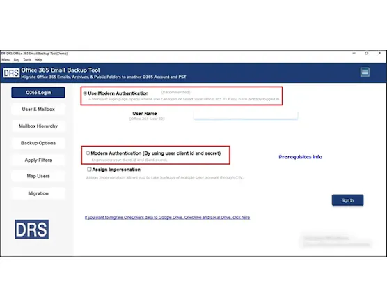 DRS Softech Microsoft 365 Backup Tool gallery image