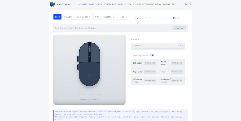 mypctester.com screenshot 3