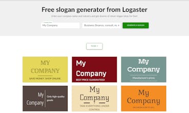 Free Slogan Generator By Logaster Get Dozens Of Clever Slogan