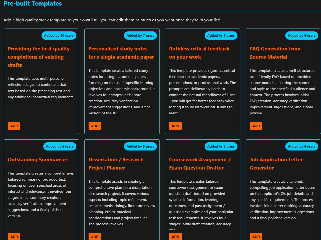 startuptile LLM Beefer Upper-Automate chain of thought with multi-agent prompt templates