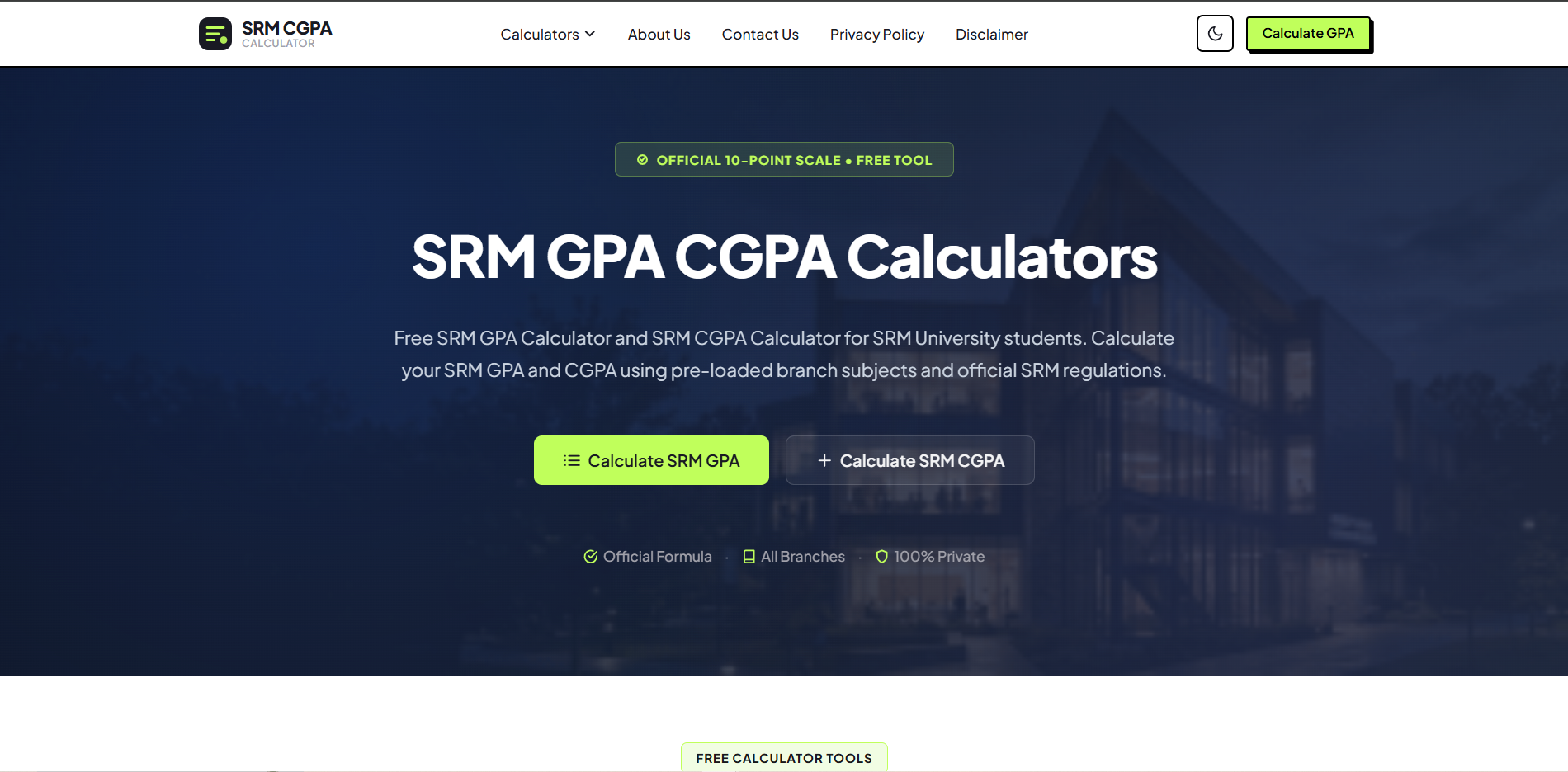 SRM CGPA Calculator gallery image