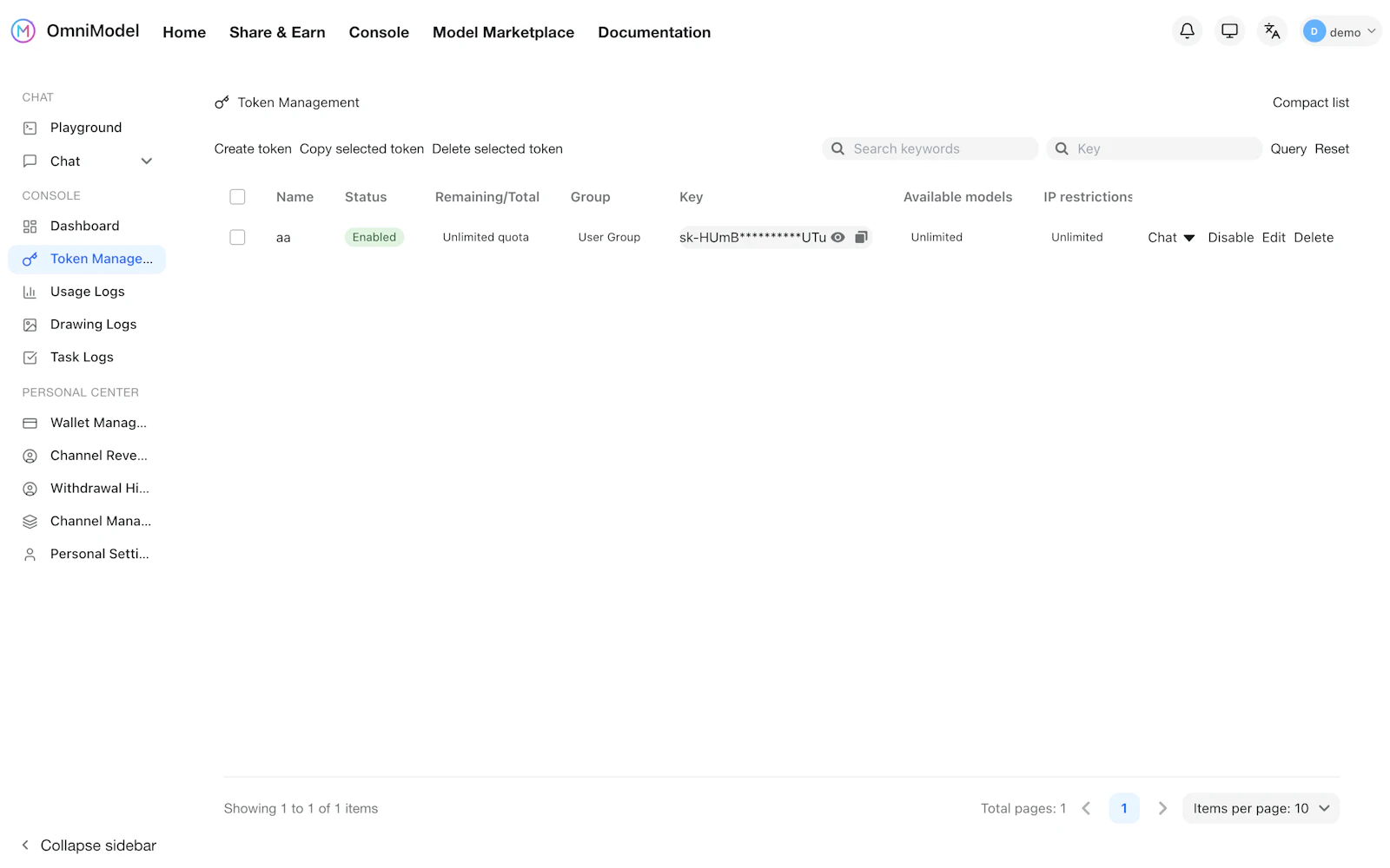 OmniModel screenshot 2