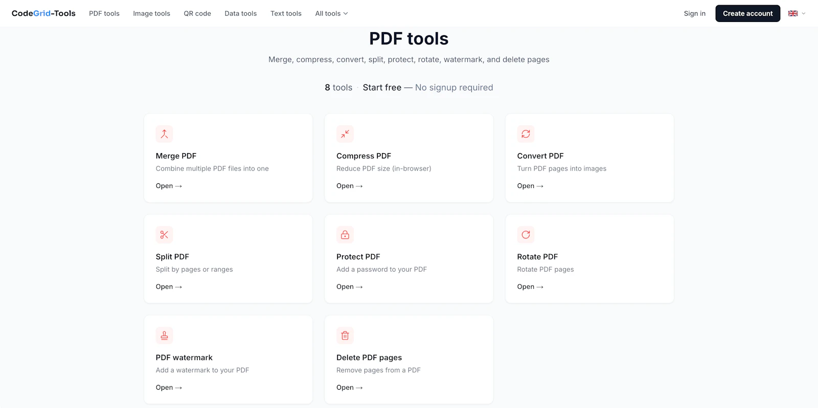 CodeGrid Tools screenshot 2