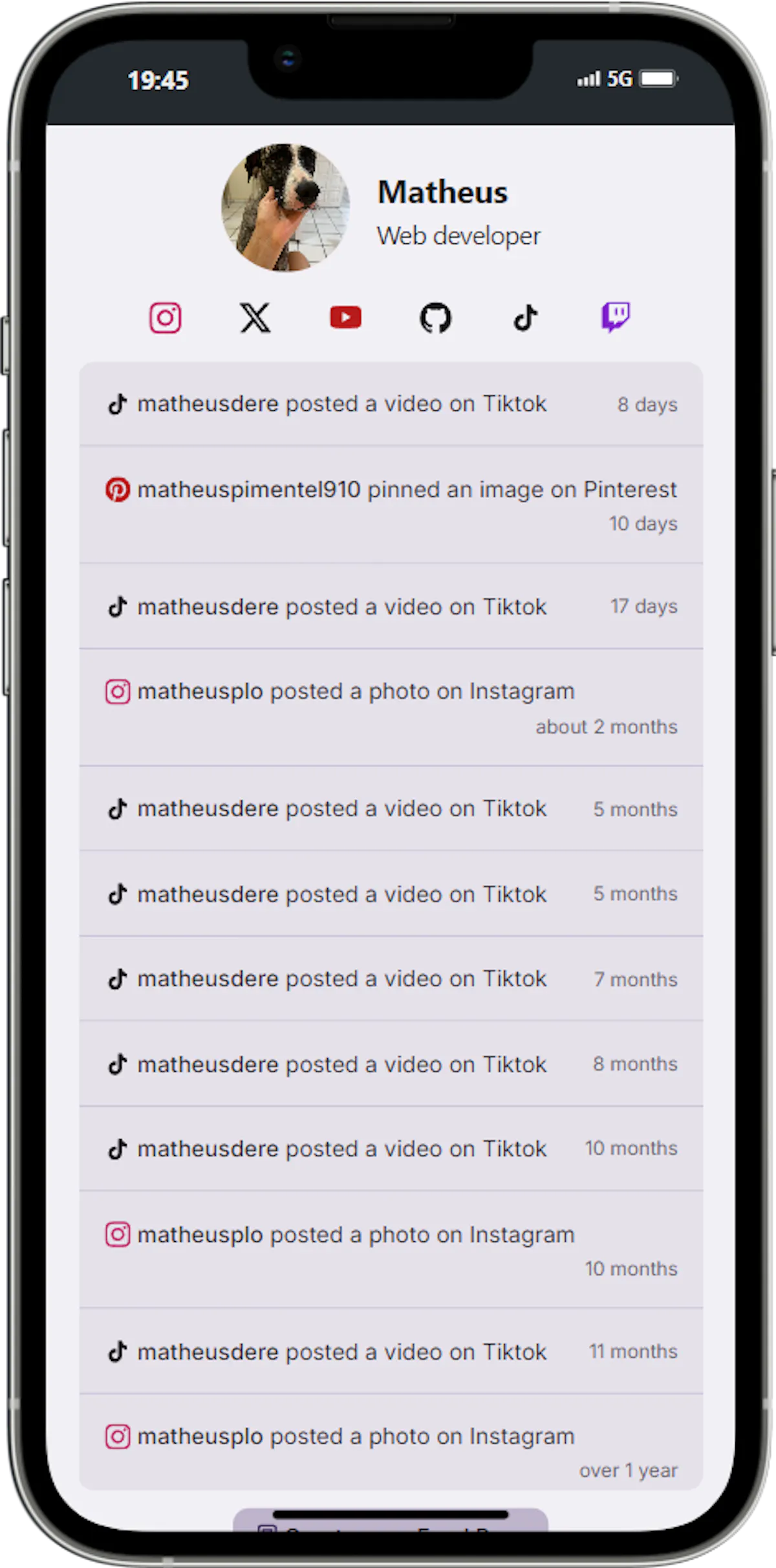 Feed Page