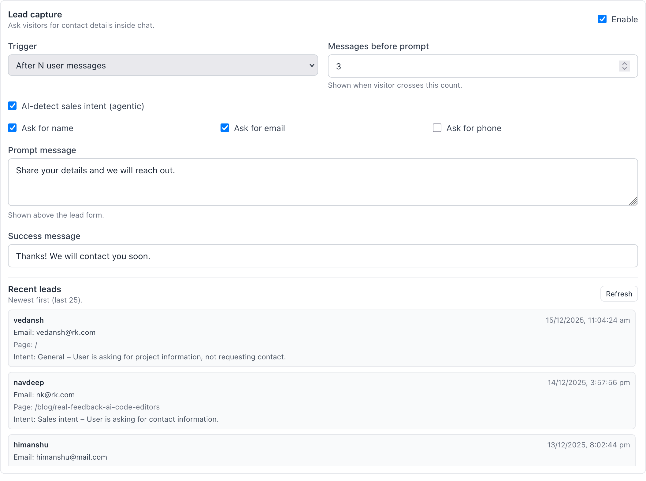 Linked2web - Screenshot 2 showing product features and functionality