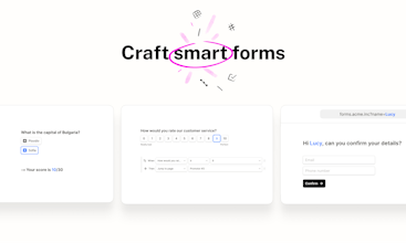 Aplicativo móvel Tally - Uma captura de tela do aplicativo móvel Tally, oferecendo acesso conveniente à criação e personalização de formulários em movimento.